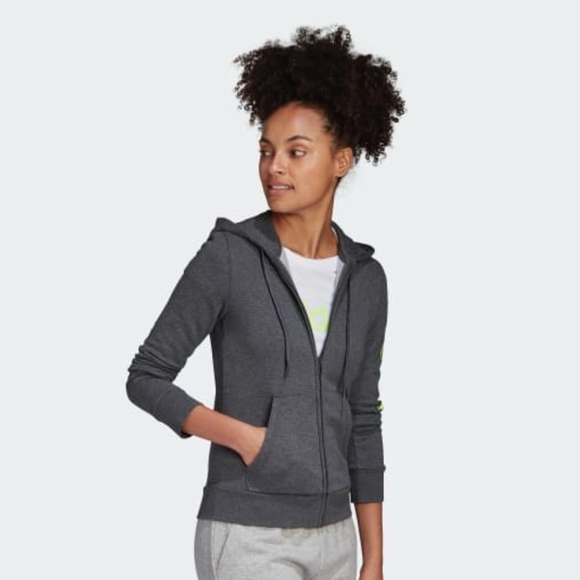 New Women's Adidas Essentials Full Zip Hoodie Size XS - Picture 4 of 16
